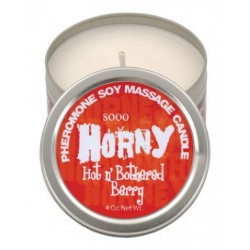 Sooo Horny, Hot And Bothered Berry Soy Massage Candle - 4 oz.