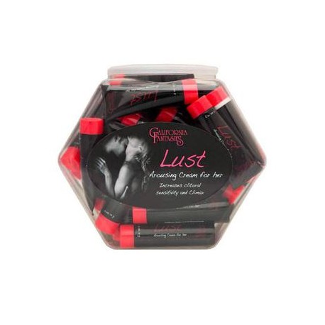 Lust Arousing Cream for Her .5 Oz. Tubes - 24 Piece Fishbowl