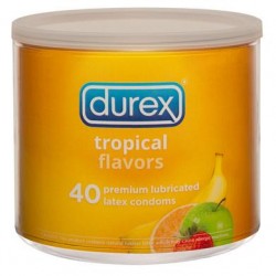 Durex Tropical Flavors - 40 Count Jar 