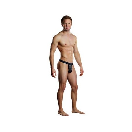 Crinckle Disc Thong - Silver - Large-extra Large 
