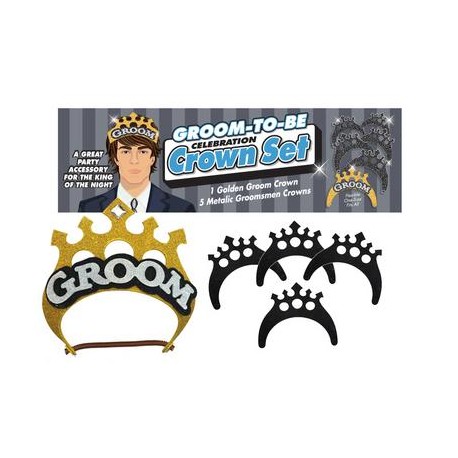 Groom-to-be Celebration Crown Set 