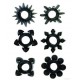 Tower Of Power - Set of 6 - Black 