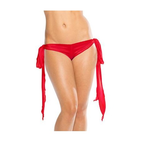Ribbon Tie Shorts - Red - One Size 