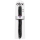 King Cock 16-inch Thick Double Dildo - Black 