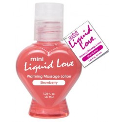 Mini Liquid Love Warming Massage Lotion Strawberry - 1.25 oz.