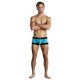 Sport Short Athletic Mesh - Turquoise and Black - Small 