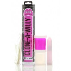 Clone-a-willy Glow in the Dark Kit - Pink 