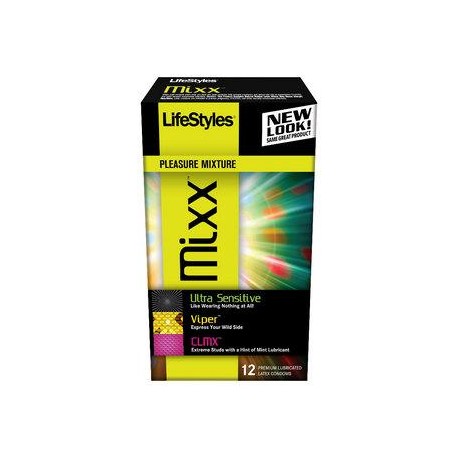 Lifestyles Mixx Condoms - 12 Pack 