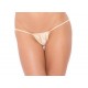 Micro Low Back Tee Thong - Nude - One Size 