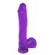 Basix Rubber Works - 10-inch Dong with Suction Cup - Purple