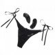 Remote Control 10-Function Little Black Panty - Thong