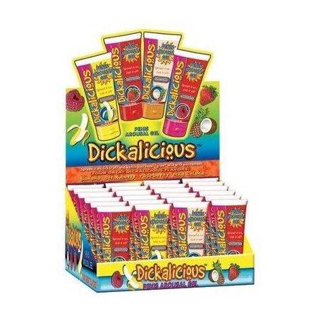 Dickalicious Penis Arousal Gel - 24 Count With Display
