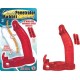 Double Penetrator Rabbit Cockring - Red