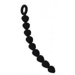 Sex and Mischief Black Silicone Anal Beads 