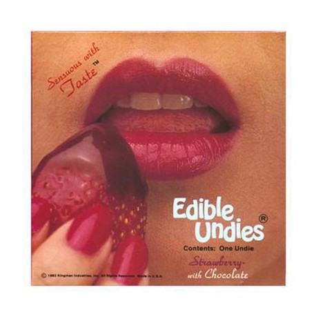 Female Edible Undies - Strawberry With Chocolate