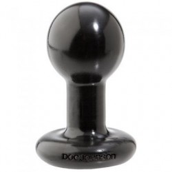 Round Butt Plug - Small - Black