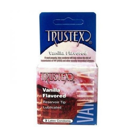 Trustex Vanilla Lubricated Condom - 3 Pack