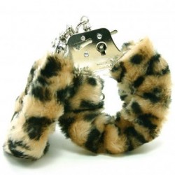 Plush Love Cuffs - Leopard