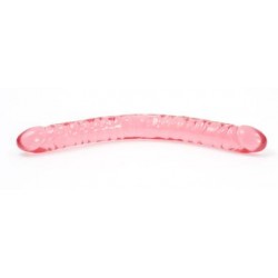 Crystal Jellies Double Dong 18-inch - Pink 