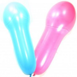 Naughty Penis Party Balloons - Assorted Colors