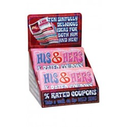 His and Hers X-Rated Coupons - Counter Display