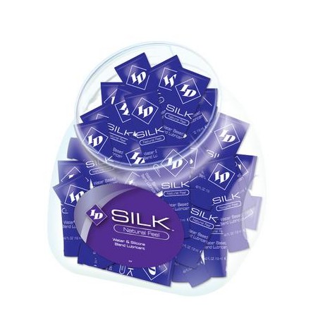 Id Silk Silicone and Water Blend Lubricant - 12ml Tubes - 72 Pieces Fishbowl