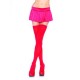 Opaque Thigh Highs - Red - One Size 