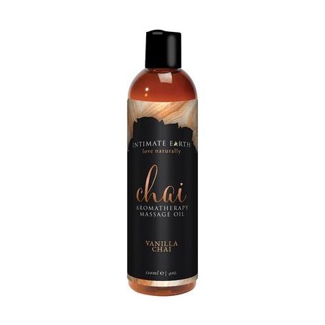 Chai Aromatherapy Massage Oil Vanilla Chai - 4 Oz. / 120 Ml 