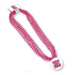 Bride Gone Wild Fun Party Beads with Medallion 