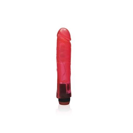 9" Vibrating Cock - Red 