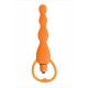 Climax Silicone Vibrating Anal Beads - Orange