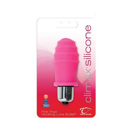 Climax Silicone Vibrating Love Bullet - Pink Pop