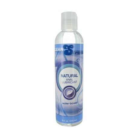 Natural Water-based Anal Lubricant - 8 Oz. 