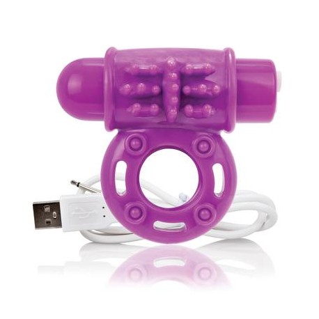 Charged Owow Rechargeable Vibe Ring - Purple 