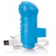 Charged Fingo Rechargeable Finger Vibe - Blue 