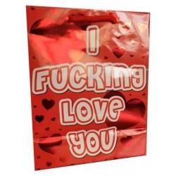 I F*cking Love You - Red Foil Gift Bag 
