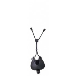 My Cock Ring Vibrating Scrotum Pouch & Cinch - Black 