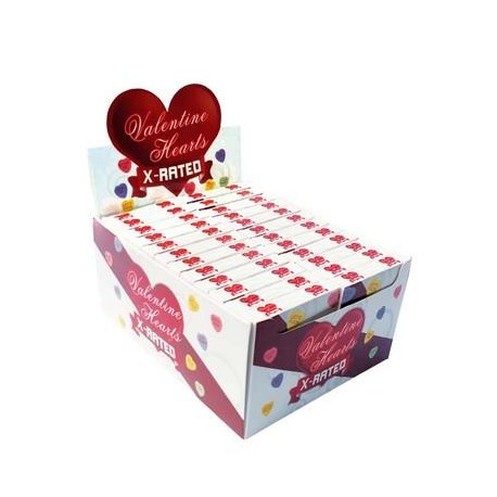 Valentine Hearts X-rated Candy - 24 Count Display 