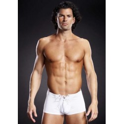 Performance Microfiber Lace-Up Trunk - White - Small/Medium 