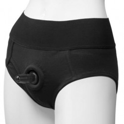 Vac- U- Lock Panty Harness W/ Plug - Briefs - S/ M 
