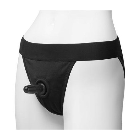 Vac- U- Lock Panty Harness W/ Plug - Full Back - L/ Xl 