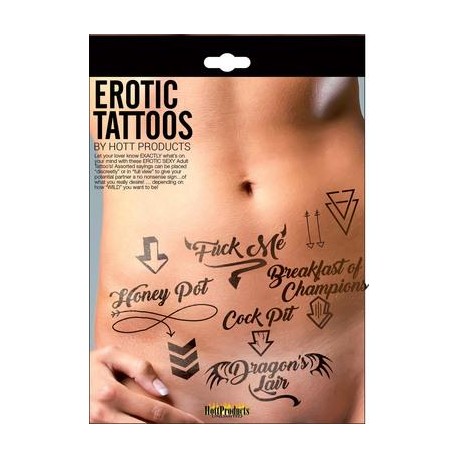 Erotic Tattoo's - Assorted Pack 