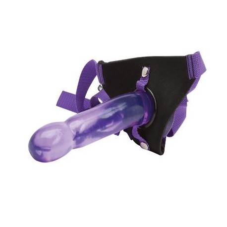 Climax Strap-on - Purple Ice Dong & Harness Set 