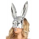 Chrome See- Thru Bunny Mask 