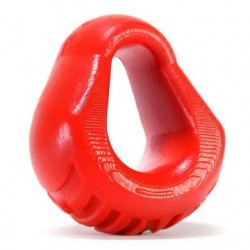Hung Padded Cockring Oxballs- Red 
