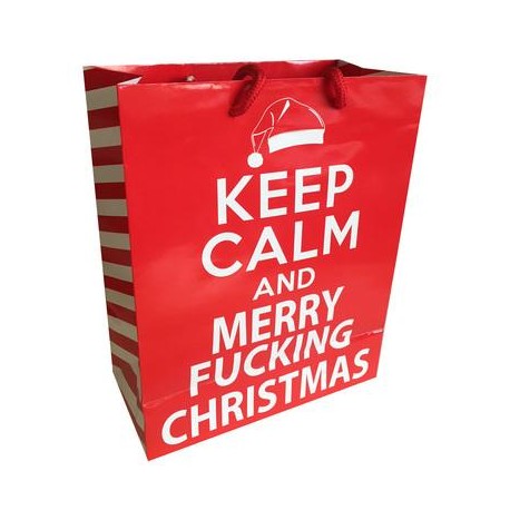 Keep Calm & Merry Fucking Christmas - Gift Bag 