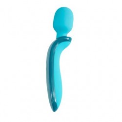 Climax Elite Eos - Rechargeable 9x Silicone Wand - Blue 