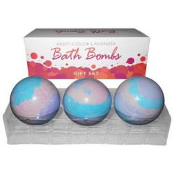 Multi-color Lavender Bath Bombs - 3 Pack 
