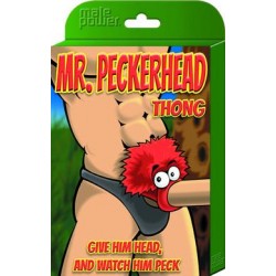 Mr. Peckhead Thong - One Size - Black 