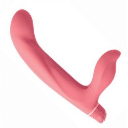 Vibrating Strapless Strap-On - Pink